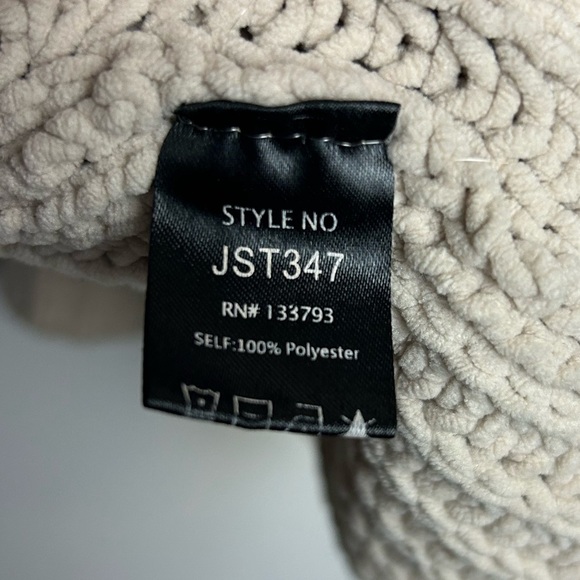 Pool Oversized Size Xl Knitted Top pullover Sweater Minimalist Brown Womens - Picture 10 of 15